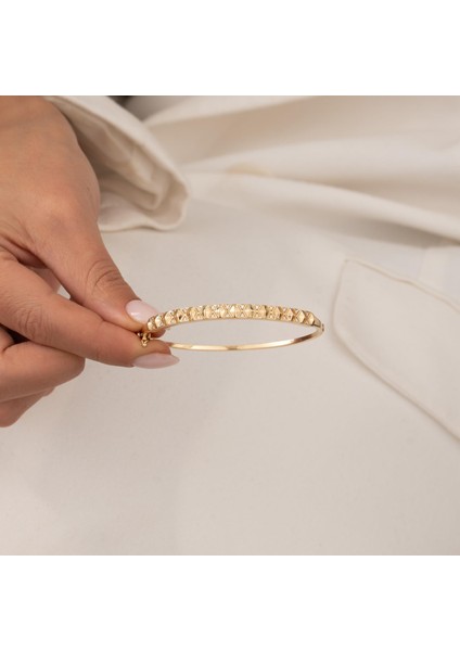 Taşlı 14 Ayar Altın Kelepçe modelleri