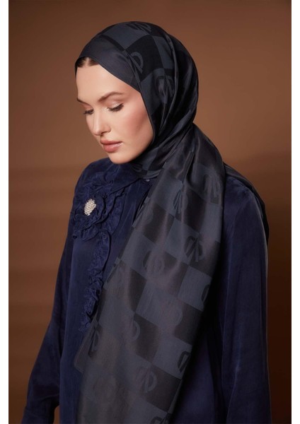 Antrasit Kare Lvd Baskılı Naia Jakar Şal fırsatları