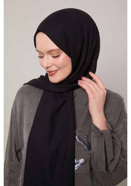 Siyah Düz Tensel Şal modelleri