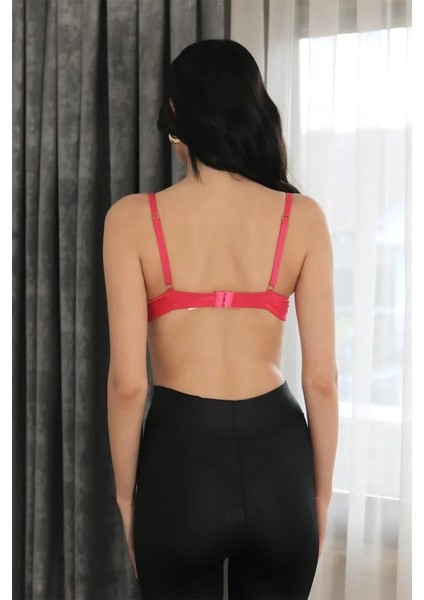 Kadın Destekli Balenli Sütyen Fuşya fırsatları