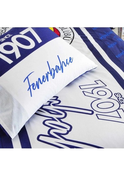 Fb Fenerbahçe Taraftar Sarı Lacivert Desenli % 100 Pamuk Kumaş 1 Adet Yastık Kılıfı 50X70 cm fiyatları