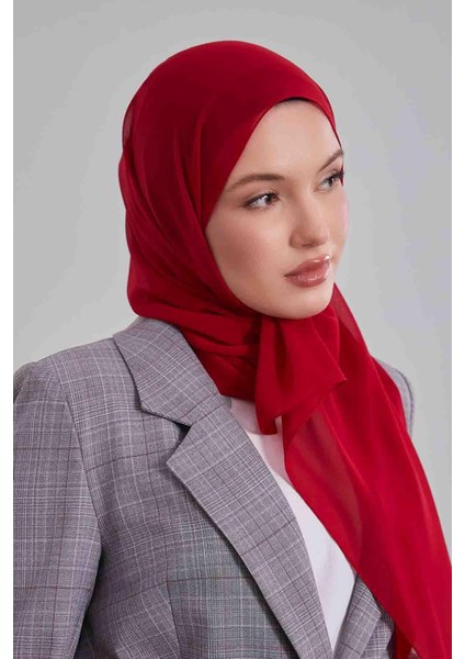 Kırmızı Lux Şifon Şal fırsatları