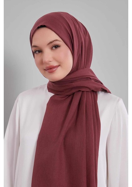 Bordo Düz Tensel Şal modelleri