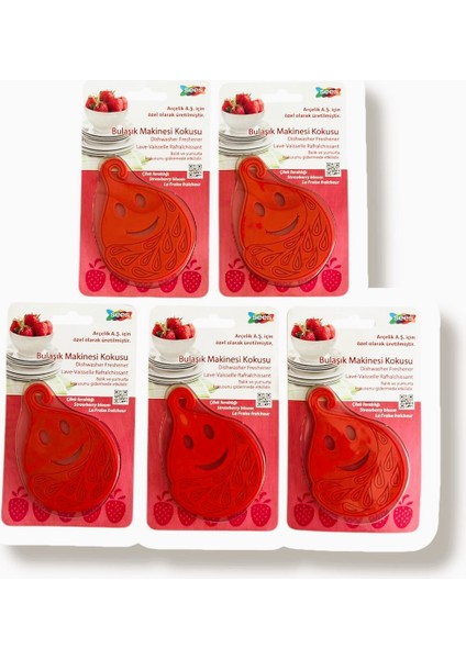 Sees Bulaşık Makinası Koku Giderici 5'li Çilek Ferahlığı modelleri