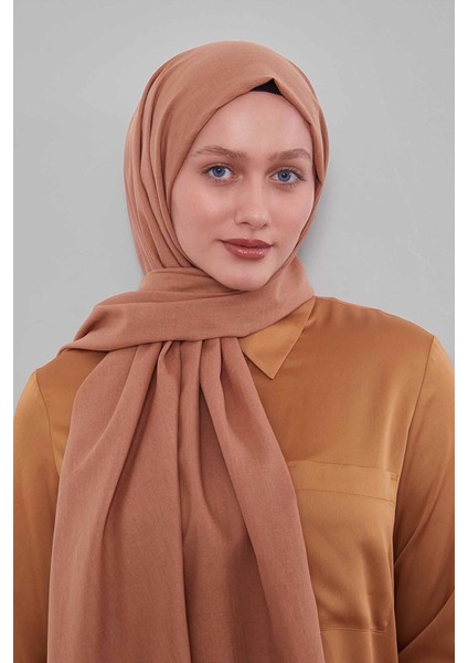 Cappuccino Düz Tensel Şal