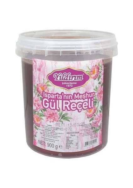 Şekerleme 900 Gr. Kova Gül Reçeli
