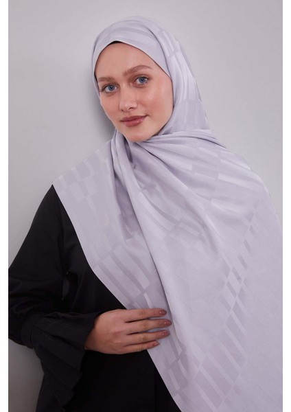 Gri Kesik Çizgili Blue Jakar Şal modelleri