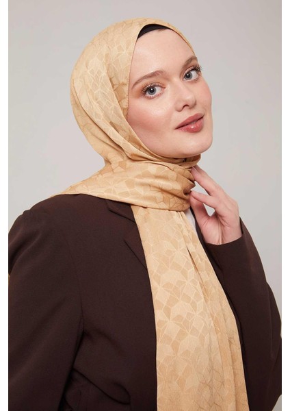 Gold Kristal Desen Jakar Capri Şal modelleri
