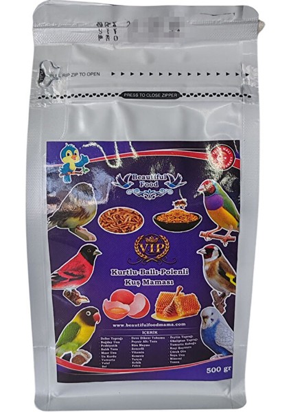 Mama 500 gr Kurtlu Ballı Polenli