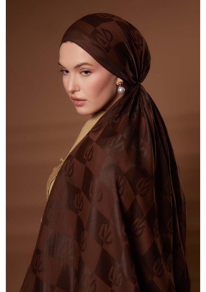 Kahve Kare Lvd Baskılı Naia Jakar Şal fırsatları