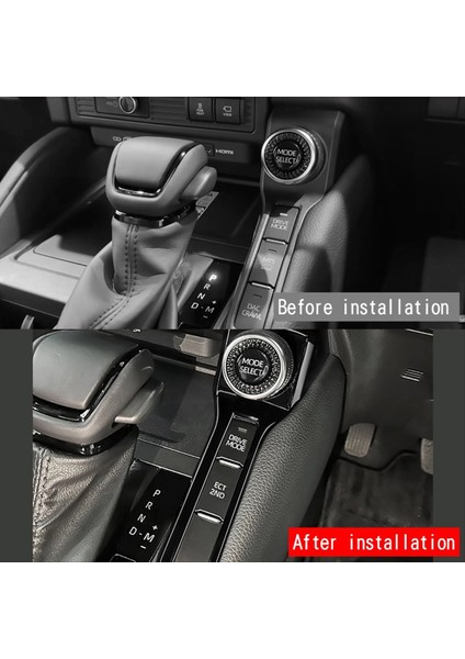 Araba Merkezi Konsol Modeli Toyota Prado LC250 2024 Rhd Parlak Siyah Için Sürücü Modeli Düğmesi Trim Çerçevesi Sıkıştırma (Yurt Dışından) indirimleri