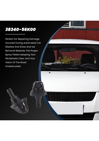 Suzuki Swift Alto Sx4 Liana Dae Için 2x Araba Ön Cam Yıkayıcı Silecek Su Jeti Meme Nozul (Yurt Dışından) fırsatları