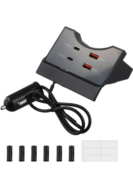 Toyota Sıenna 2021-2023 Iç Aksesuarlar Için Araba USB Type-C Tiplik Adapter Hızlı Şartlı Şart Hub Docking Istasyonu (Yurt Dışından) fiyatları