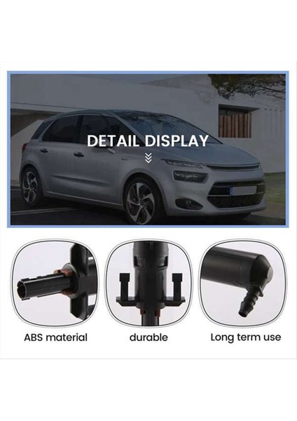 2pcs Ön Far Temizleme Yıkayıcı Nozul 6438P1 Peugeot 307 207 607 Citroen C4 C5 Far Silecek Jeti (Yurt Dışından) indirimleri