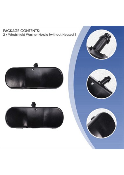 2pcs Ön Cam Ön Cam Yıkayıcı Nozul Sprey Jet 2KD955985 Vw Jetta Golf Mk5 Mk6 Passat B6 B7 Tiguan Touareg (Yurt Dışından) modelleri