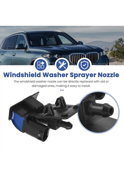 2x Yeni Ön Cam Yıkayıcı Püskürtücü Nozul Ön Cam Nozul Jeti 61667161469 -Bmw X5 E70 2006 - 2010 Için (Yurt Dışından) fırsatları