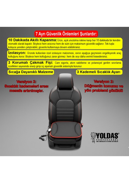 Jel Isıtmalı Oto Koltuk Minderi Tekli - Oto Koltuk Isıtıcı - Isıtmalı Minder - 15 Saniyede 50 Derece Koltuk Isıtma Minderi fırsatları
