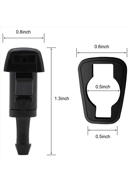12 Paket Ön Cam Yıkayıcı Nozulları Silecek Sprey Kiti Chrysler Dodge Ram 5116079AA 4805742AB 5303833AA (Yurt Dışından) fırsatları