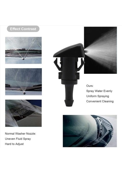 12 Paket Ön Cam Yıkayıcı Nozulları Silecek Sprey Kiti Chrysler Dodge Ram 5116079AA 4805742AB 5303833AA (Yurt Dışından) indirimleri