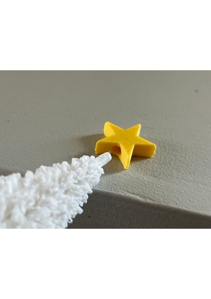 Yılbaşı Ağacı Beyaz Modern Biblo - 10 cm modelleri