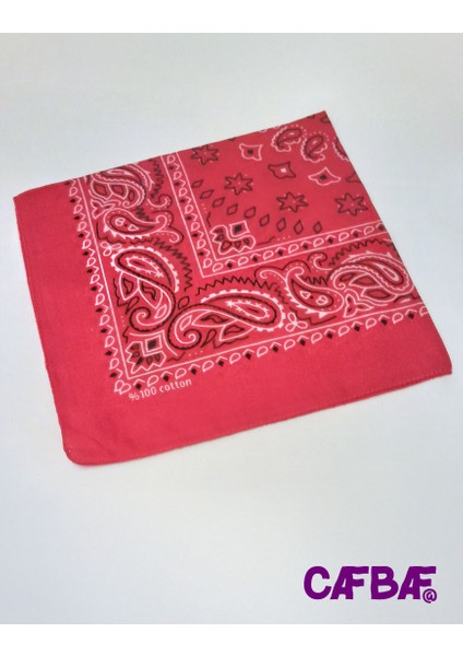 Cafbaf Kare Bandana Klasik MODEL.8522 - Kırmızı