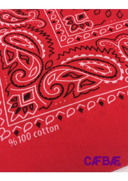 Cafbaf Kare Bandana Klasik MODEL.8522 - Kırmızı fiyatları