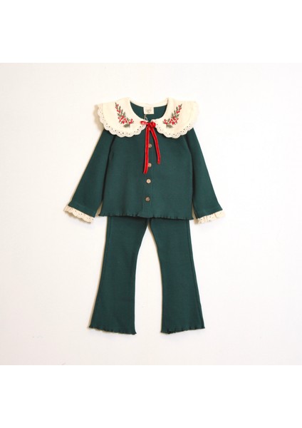 Kız Çocuk Yakalı Yeni Yıl Takım