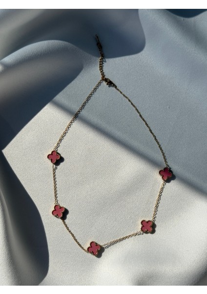 Çelik Dört Yaprak Figürlü Şans Kolye fırsatları