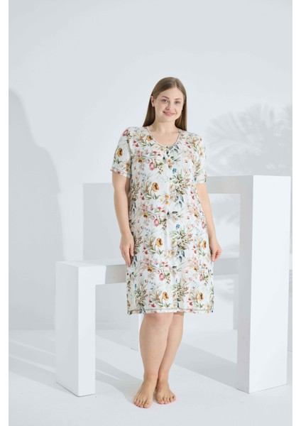 Bambu Kısa Kol Yazlık Kadın Elbise 72238 indirimleri