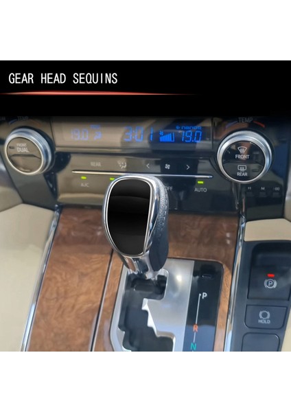Toyota Alphard Vellfire Için Araba Vardiyası Düğmesi Trim Sticker Dişli Kafa Trim 30 Serisi 2015-2022 Parlak Siyah (Yurt Dışından) fiyatları