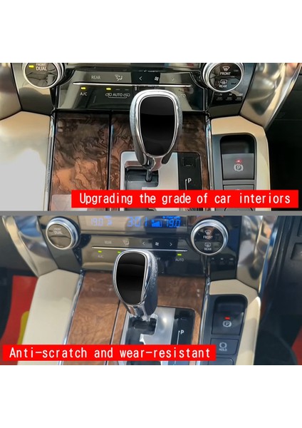 Toyota Alphard Vellfire Için Araba Vardiyası Düğmesi Trim Sticker Dişli Kafa Trim 30 Serisi 2015-2022 Parlak Siyah (Yurt Dışından) modelleri