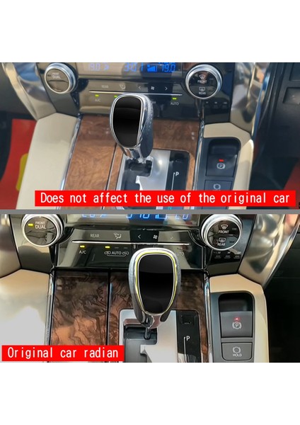 Toyota Alphard Vellfire Için Araba Vardiyası Düğmesi Trim Sticker Dişli Kafa Trim 30 Serisi 2015-2022 Parlak Siyah (Yurt Dışından) fırsatları