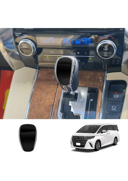 Toyota Alphard Vellfire Için Araba Vardiyası Düğmesi Trim Sticker Dişli Kafa Trim 30 Serisi 2015-2022 Parlak Siyah (Yurt Dışından) indirimleri