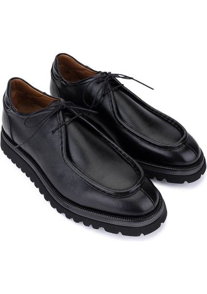 Erkek Hakiki Deri Siyah Deri Casual Ayakkabı 537 3814 Erk Ayk SK25-26 Sıyah Dr fiyatları