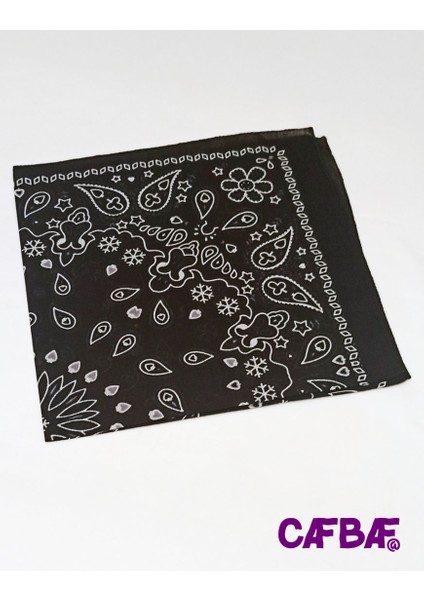 Cafbaf Kare Bandana Klasik MODEL.8523 - Siyah