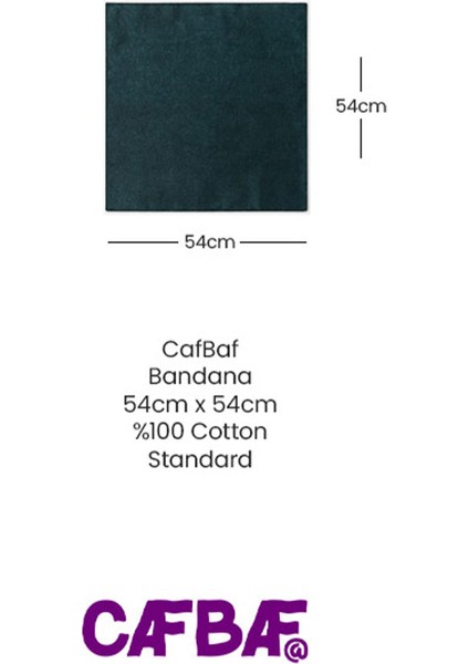 Cafbaf Kare Bandana Klasik MODEL.8523 - Siyah modelleri