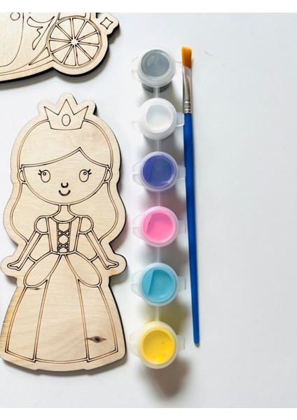 Çocuklar Için Eğitici Ahşap Boyama Seti, Montessori, Kendin Yap, Renkli ve Eğlenceli fırsatları