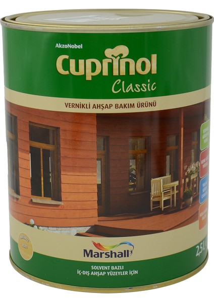 Cuprinol Vernikli Ahşap Bakım Ürünü 2,5 Lt
