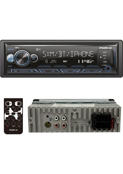 Oto Teyp 4X60W USB Bt Sd App 7 Renk Forx X-4260BT