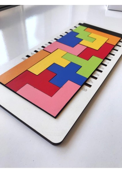 Beyaz Ahşap Penta Blok, Katamino ve Tetris Zeka ve Strateji Oyunu