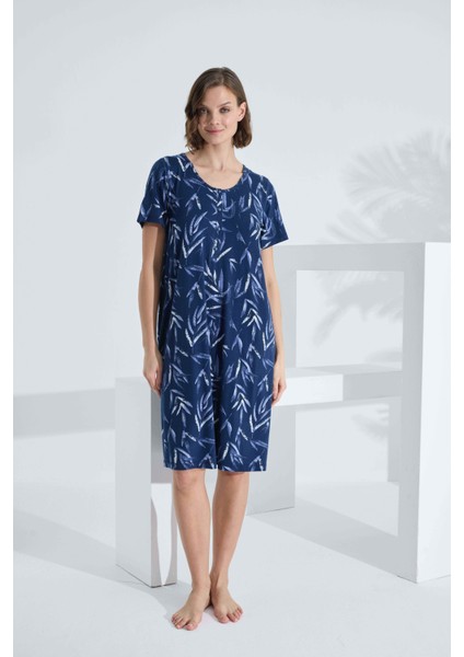 Bambu Kısa Kol Yazlık Kadın Elbise 72236