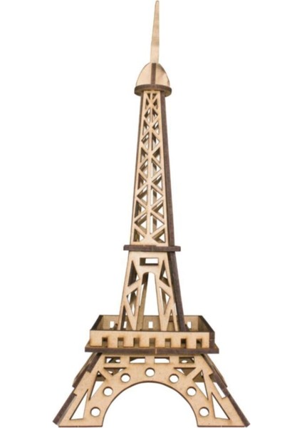Ahşap Kız Kulesi ve Eyfel Kulesi Uçak Boyama Seti, Kahverengi fiyatları