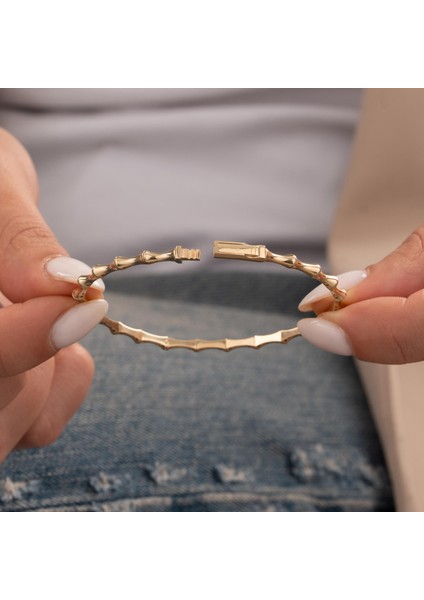 Kemik Model 14 Ayar Altın Kelepçe modelleri