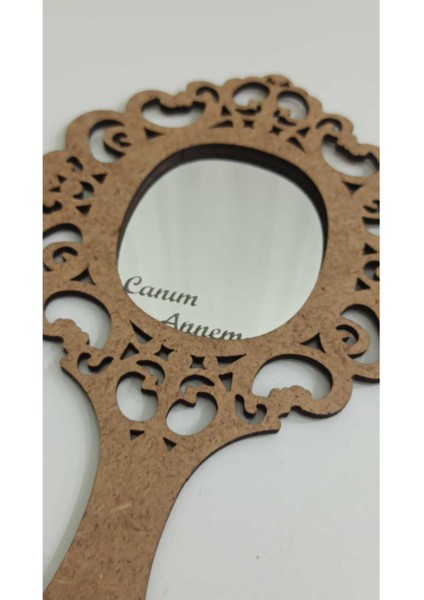 Canım Annem Yazılı Ahşap Çocuk El Aynası, Boyama ve Etkinlik Için Ideal Set fiyatları