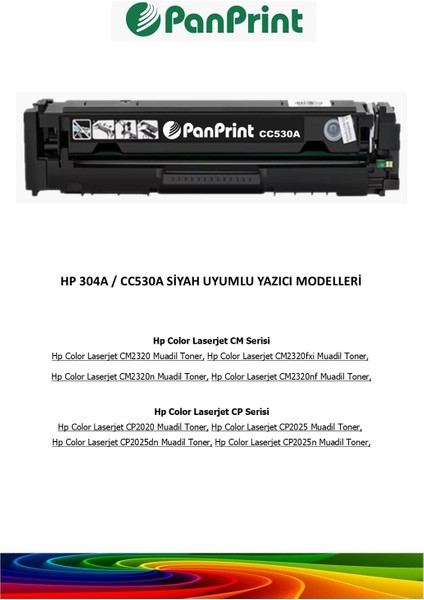Hp 304A-CC530A Siyah Muadil Toner fiyatları