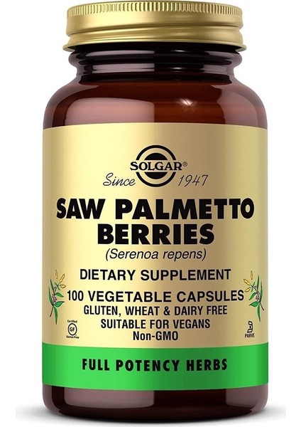 Saw Palmetto Berries 100 Kapsül fiyatları