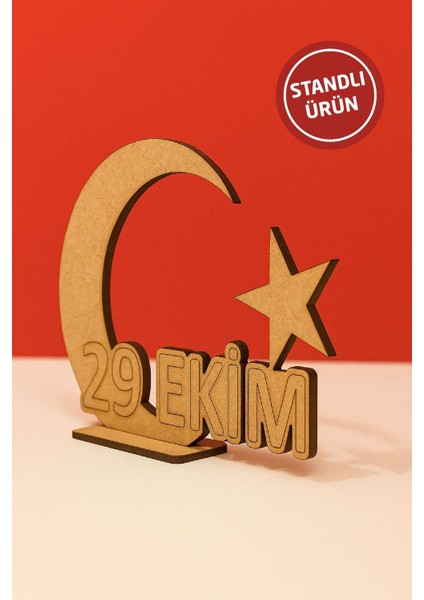 Ahşap Boyama Seti 29 Ekim Cumhuriyet Bayrağı ve Ay Yıldız Figürü Etkinliği fiyatları