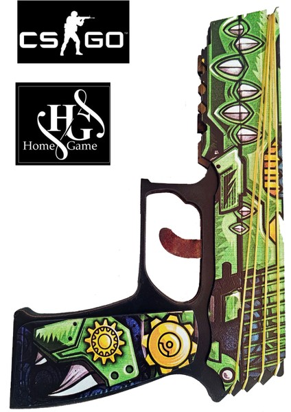 Renkli Ahşap Lastik Atan Tabanca, Eğlenceli ve Güzel Hobi Oyuncağı