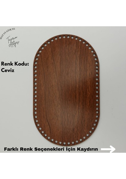 6 Adet Çok Renkli Ahşap Delikli Taban Plakası 35X21 cm indirimleri