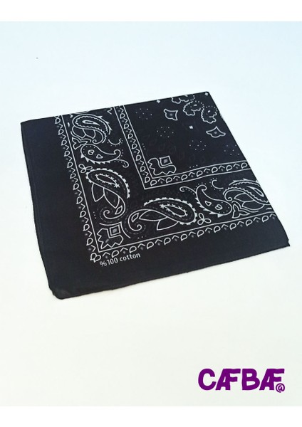 Cafbaf Kare Bandana Klasik MODEL.8522 - Siyah